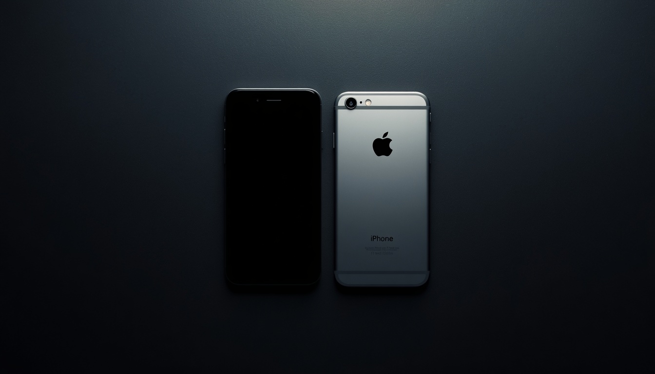Android_and_iPhone_smartphones_side_by_side_on_dark_minimal_surface_symmetrical