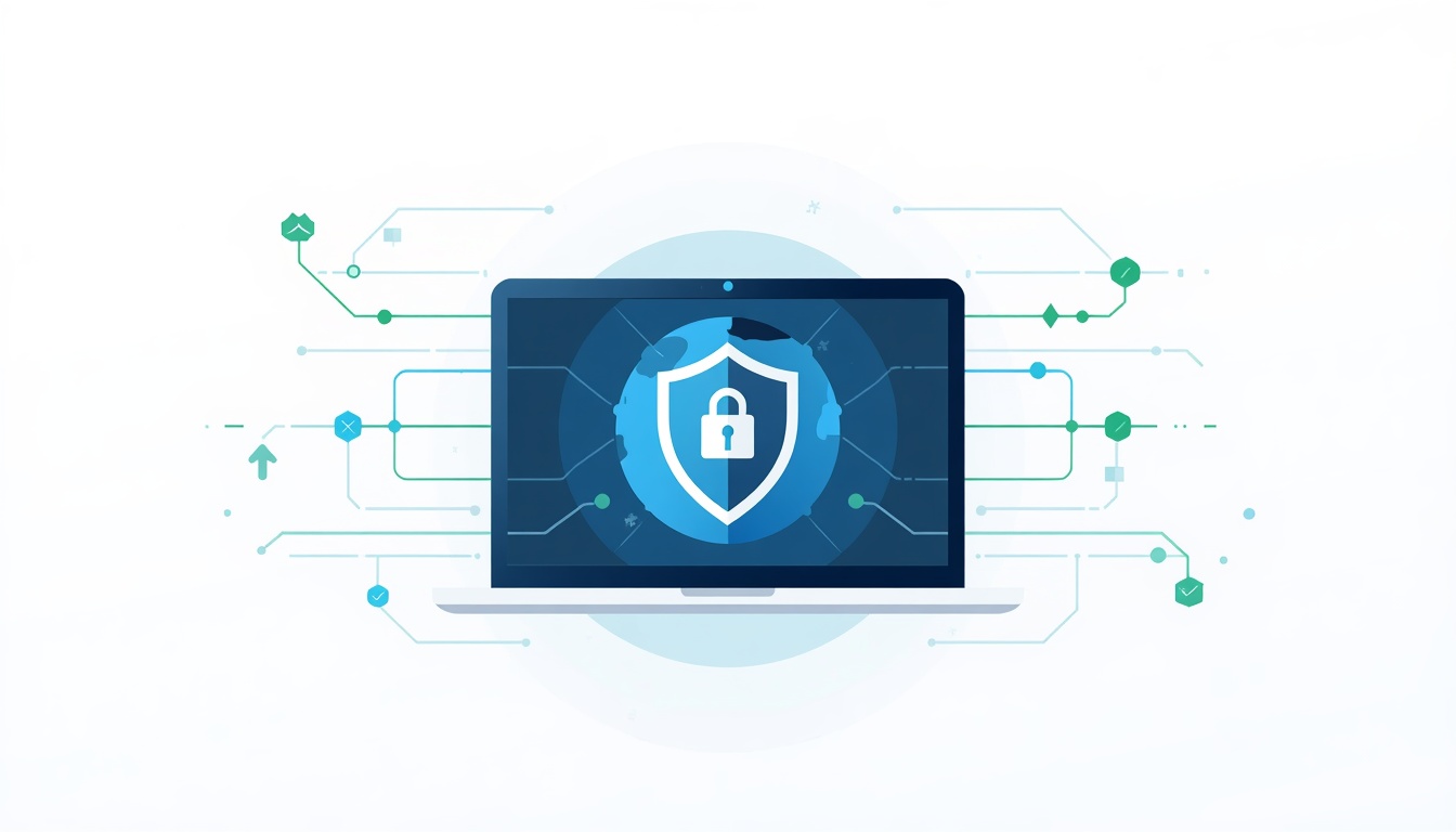 Flat_digital_illustration_of_a_laptop_with_VPN_shield_icon_globe_with_lock_encry