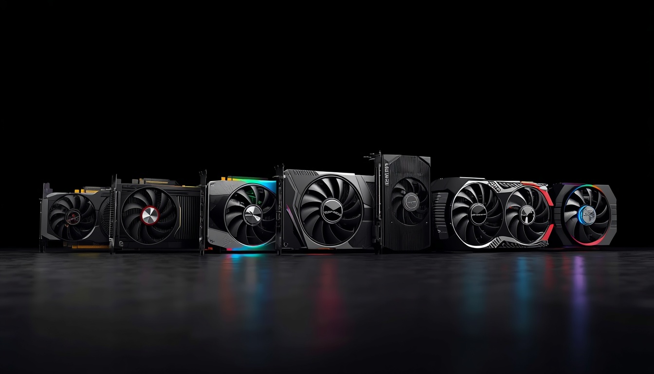 Multiple_graphics_cards_arranged_in_a_row_on_dark_surface_different_sizes