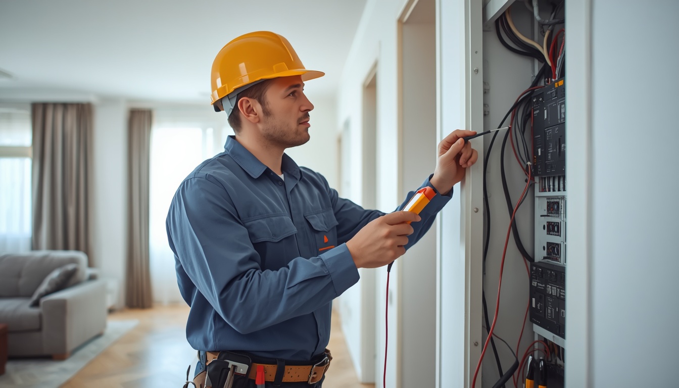 Professional_electrician_in_uniform_checking_electrical_panel_with_multimeter