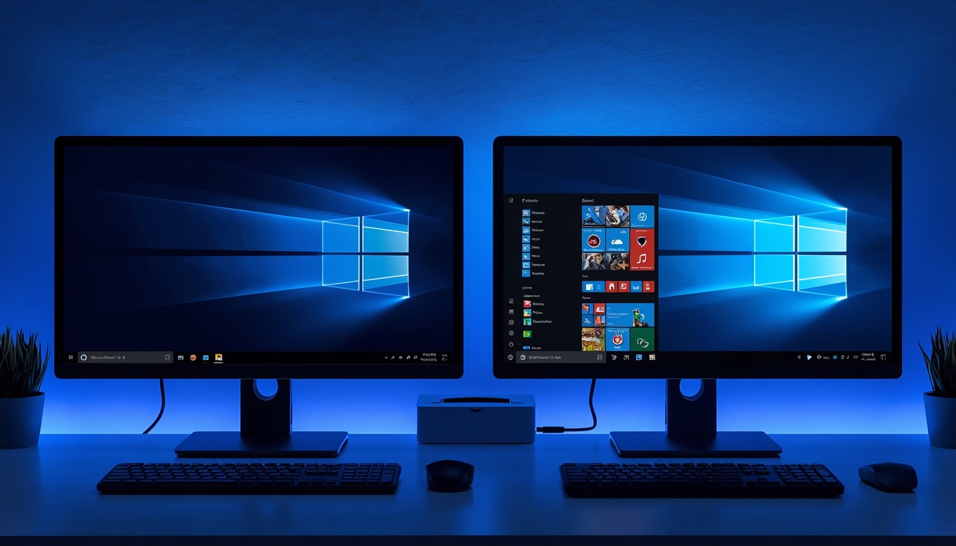Two_computer_screens_side_by_side_showing_Windows_10_and_Windows_11_interfaces